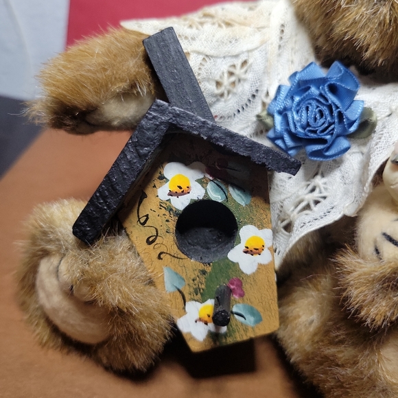 Vintage Boyds Bear With Bird And Birdcage - Picture 6 of 9